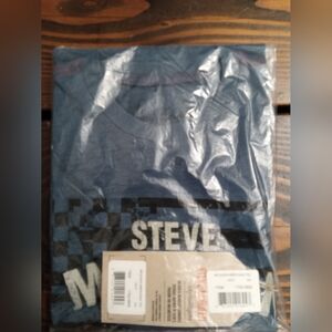 Men's Steve McQueen Blue Graphic T-Shirt Size Small